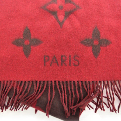 Louis Vuitton Cashmere Monogram Reykjavik Scarf Rouge 4 of 7