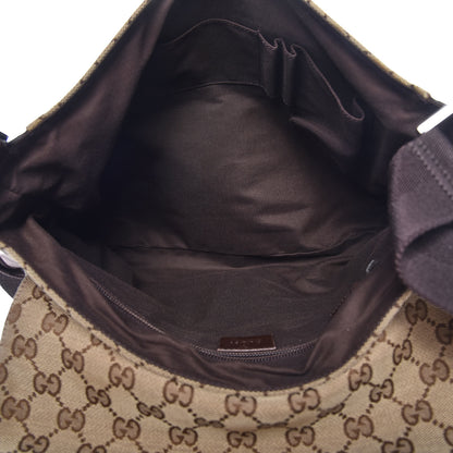 Gucci Monogram Small Flap Messenger Bag Beige Dark Brown 7 of 11