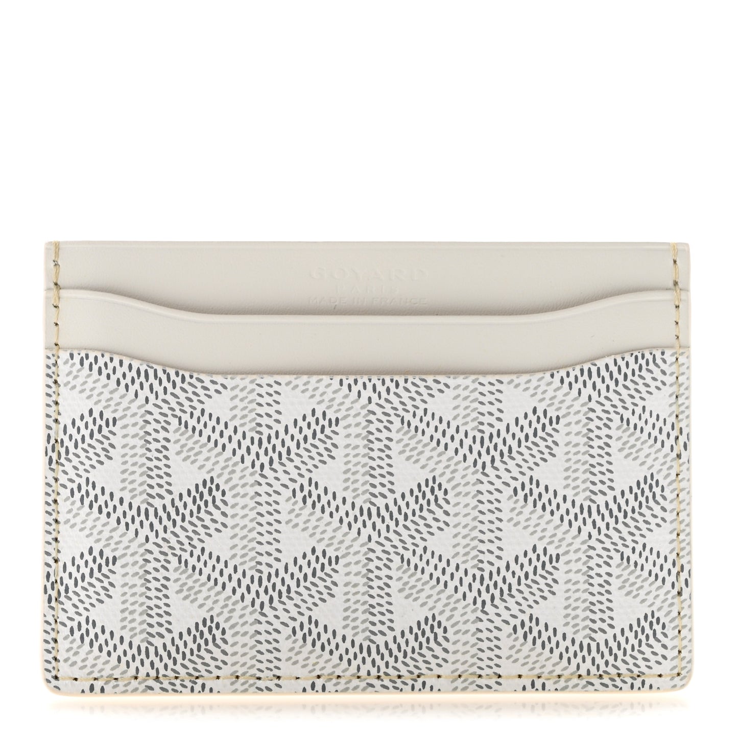 Goyardine Saint Sulpice Card Holder White