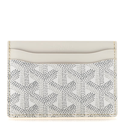 Goyard Goyardine Saint Sulpice Card Holder White 1 of 8