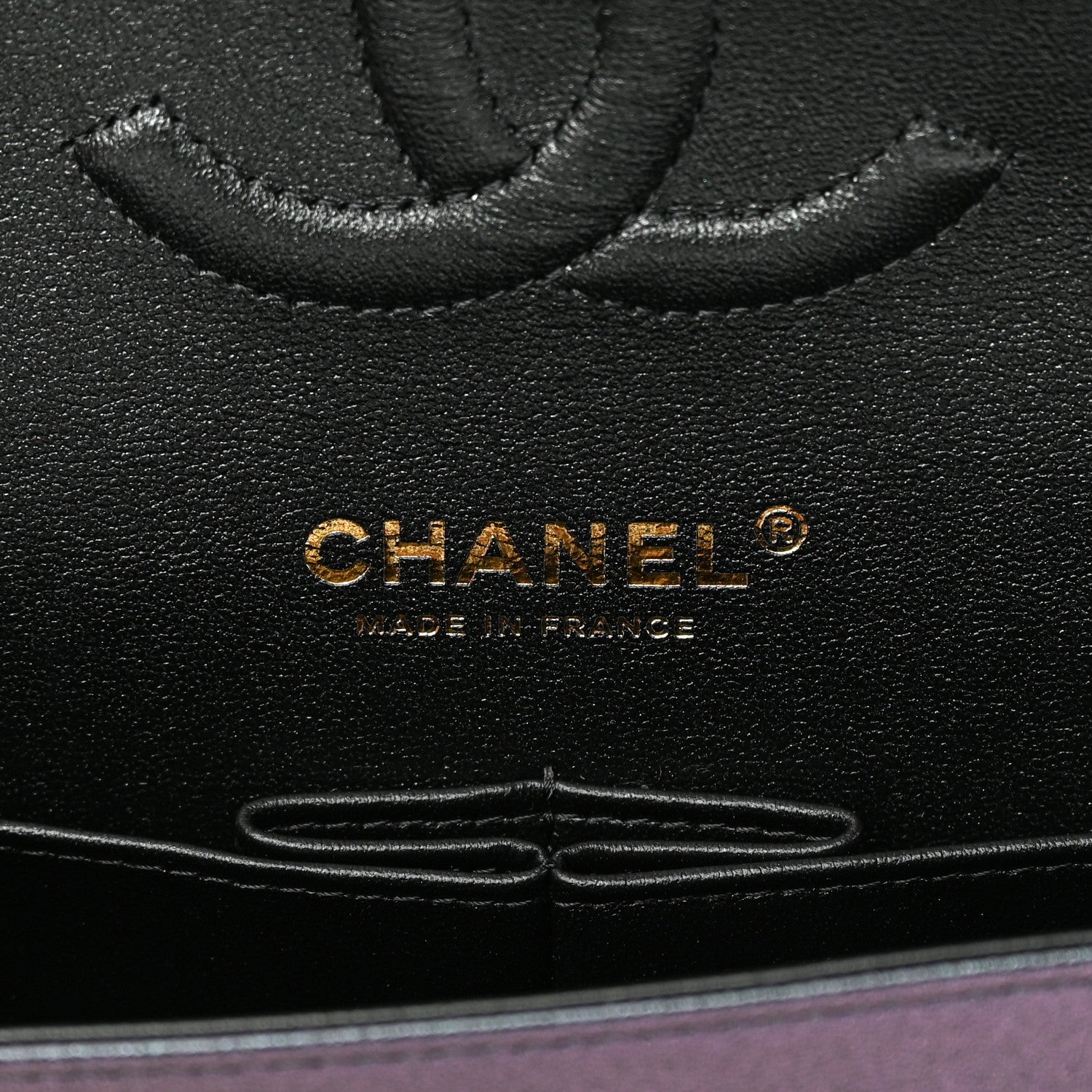 Chanel Iridescent Lambskin Quilted Medium Double Flap Black 6 of 13