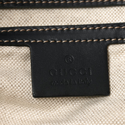 Gucci GG Supreme Monogram Medium Zippered Shopping Tote Navy 6 of 11