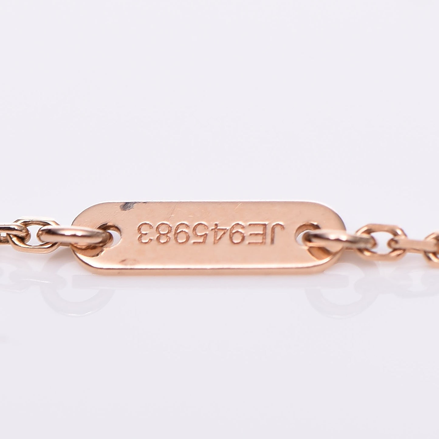 18K Rose Gold Carnelian Sweet Alhambra Bracelet