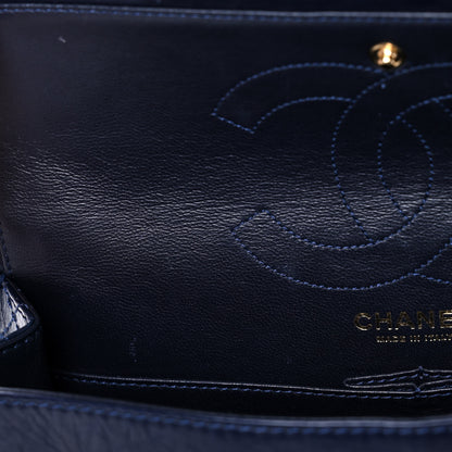 Chanel Aged Calfskin Quilted 2.55 Reissue 226 Flap Navy Blue 11 of 11