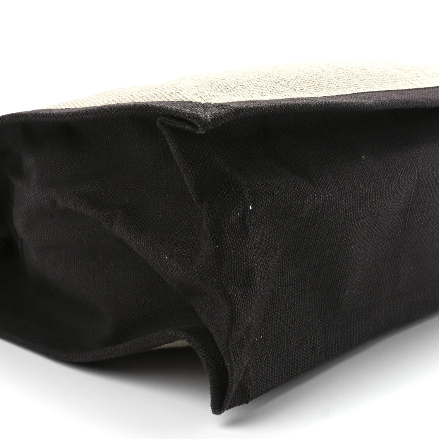 Saint Laurent Linen Calfskin Rive Gauche Tote Natural 10 of 11