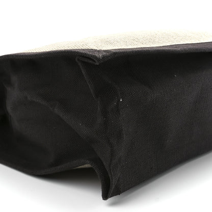 Saint Laurent Linen Calfskin Rive Gauche Tote Natural 10 of 11