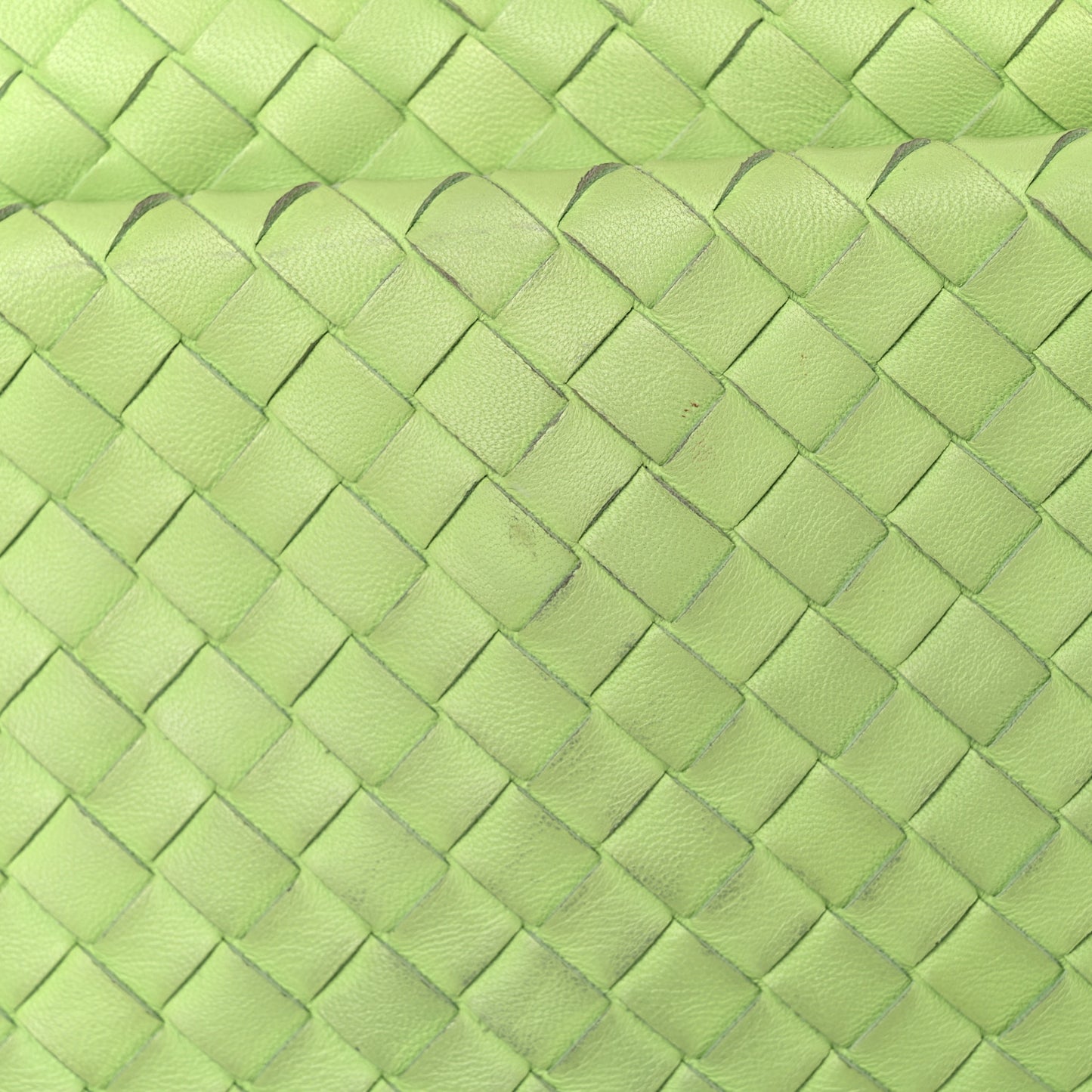 Nappa Intrecciato Crossbody Kiwi