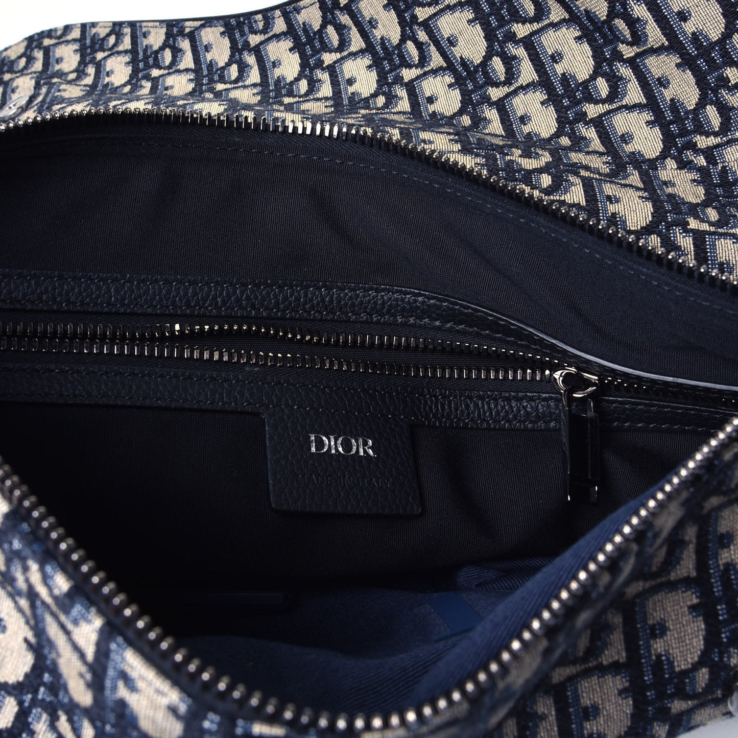 Oblique Mens Maxi Saddle Bag Blue