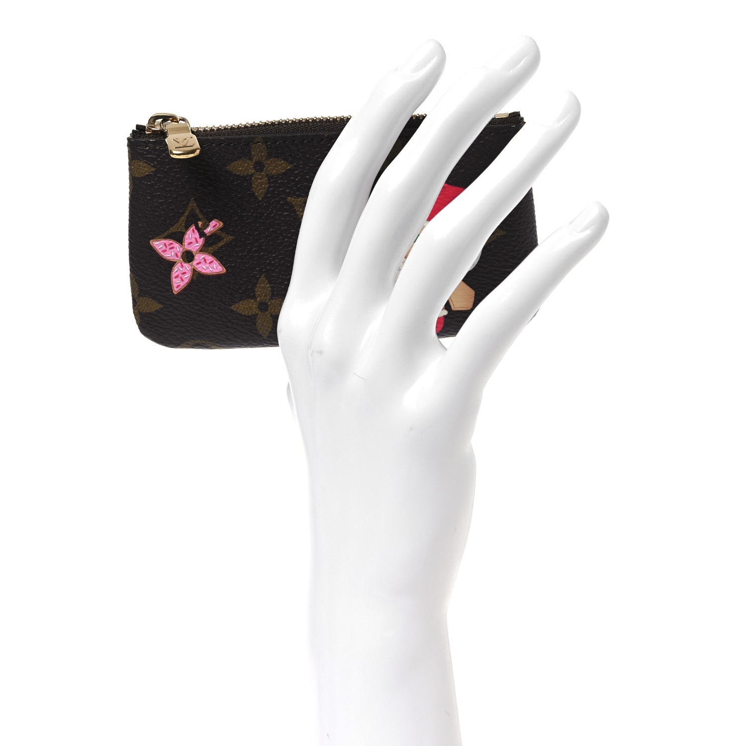 Louis Vuitton Monogram 2024 Christmas Animation Candy Factory Key Pouch Candy Red 2 of 9