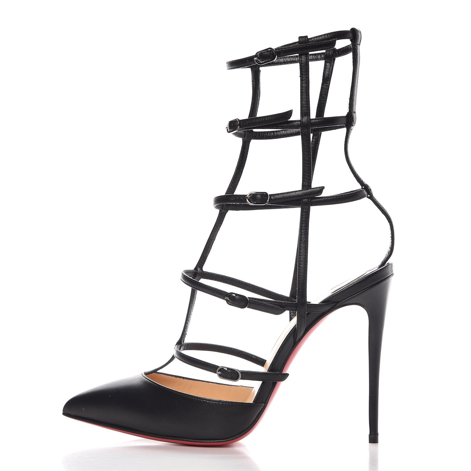 Christian Louboutin Kid Kadreyana 100 Pumps 38 Black 1 of 8