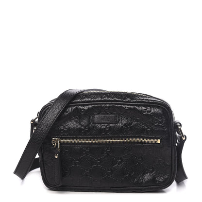 Gucci Guccissima Small Shoulder Bag Black 1 of 11