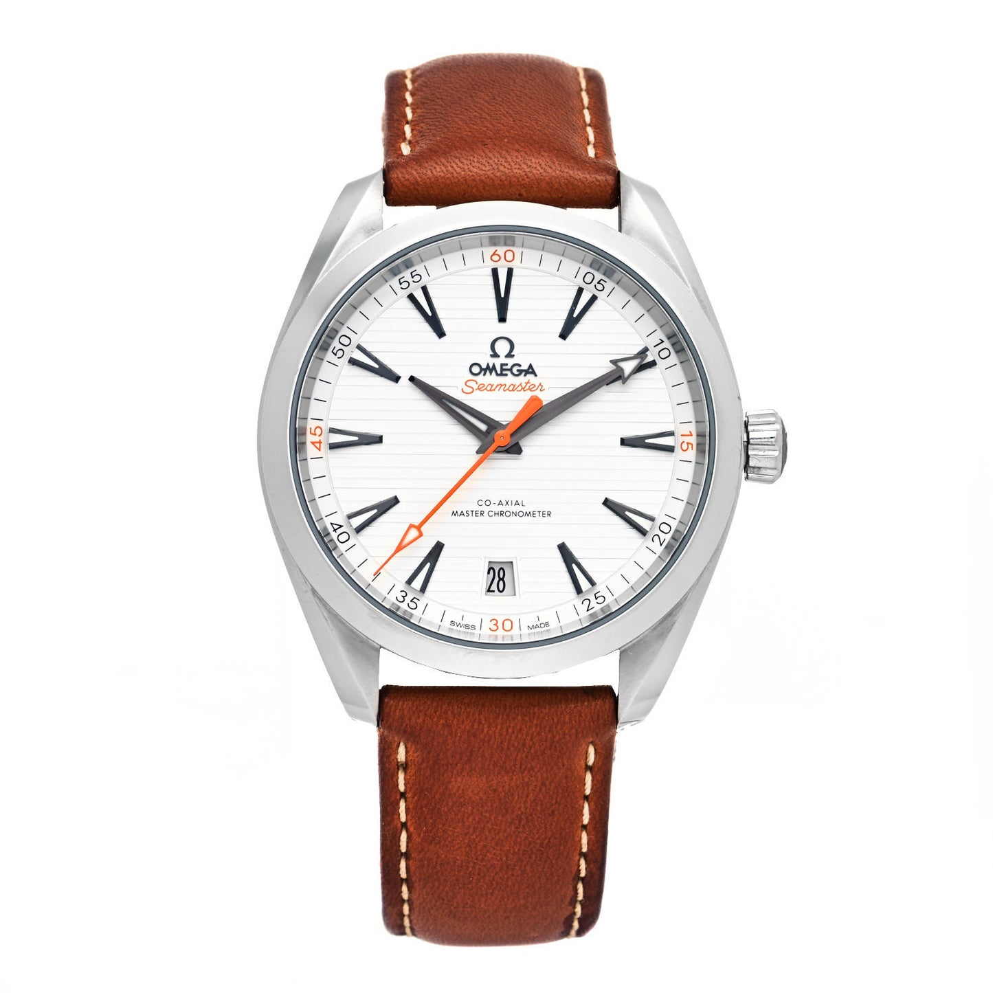 Stainless Steel Calfskin 41mm Seamaster Aqua Terra 150M Co-Axial Master Chronometer Automatic Watch 220.12.41.21.02.001