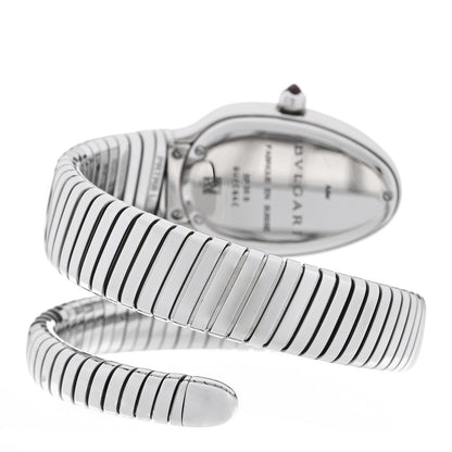 Bulgari Stainless Steel 35mm Serpenti Tubogas Quartz Watch Black 3 of 5