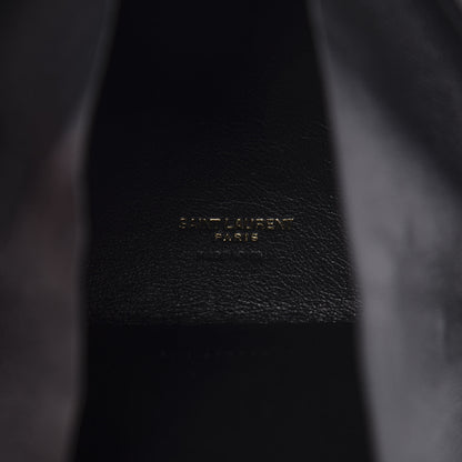 Saint Laurent Lambskin Pyramid Clutch Black 6 of 10