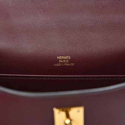 Hermes Swift Kelly Pochette Clutch Bordeaux 6 of 10