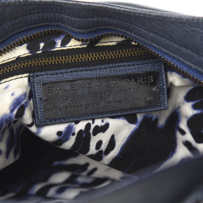 Balenciaga Agneau Classic Hardware Lizard Embossed City Dark Night 5 of 9