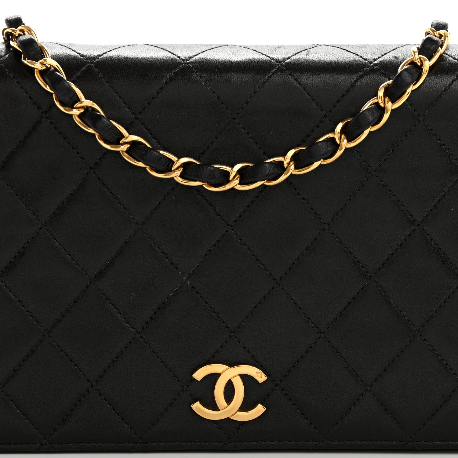 Chanel Lambskin Quilted Small Single Flap Black 8 of 11
