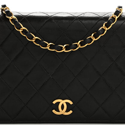 Chanel Lambskin Quilted Small Single Flap Black 8 of 11