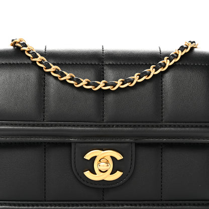 Chanel Lambskin Calfskin Mini Chocolate Bar Flap Bag Black 8 of 11