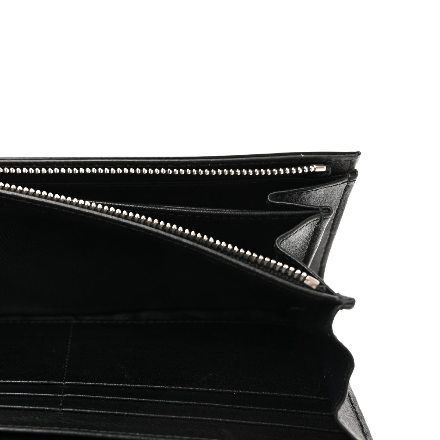 Patent Lambskin Cannage Lady Dior Rendezvous Wallet On Chain Black