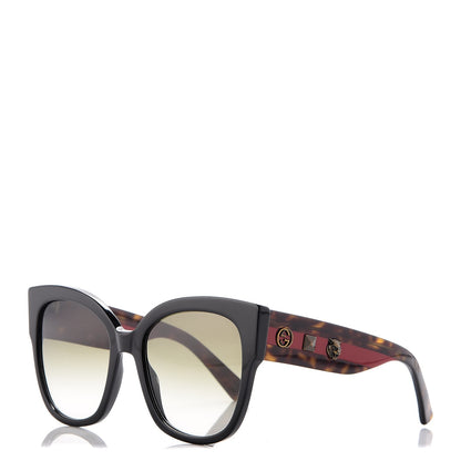 Gucci Square Frame Web Sunglasses GG0059S Black 1 of 9