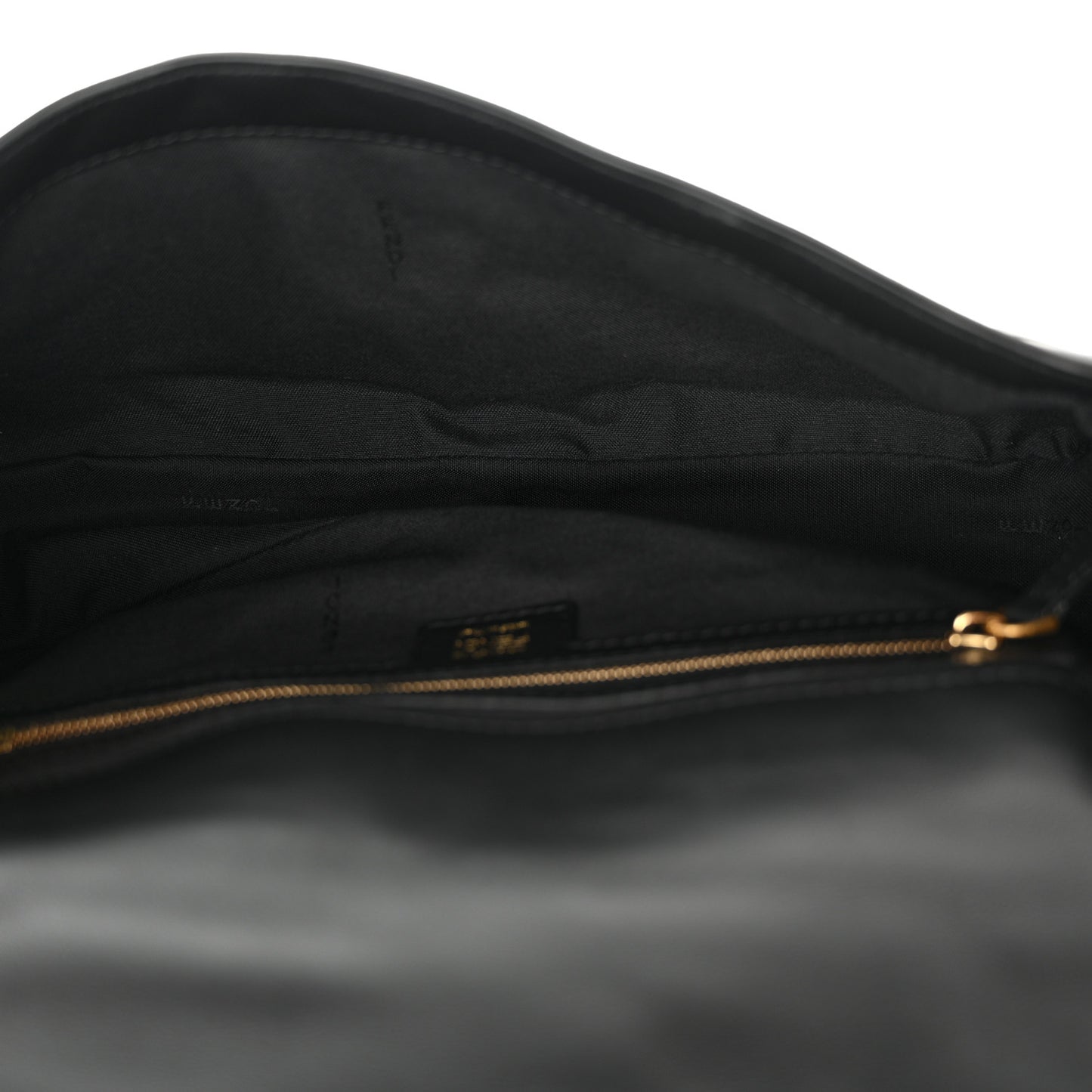 Nappa FF 1974 Embossed Baguette Black