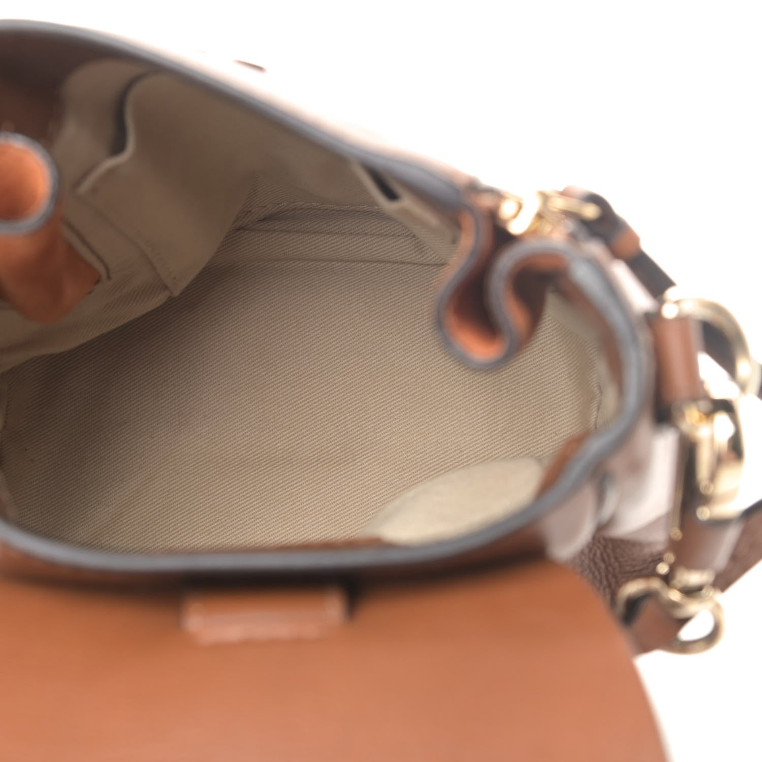 Chloe Suede Calfskin Mini Faye Backpack Tan 4 of 7