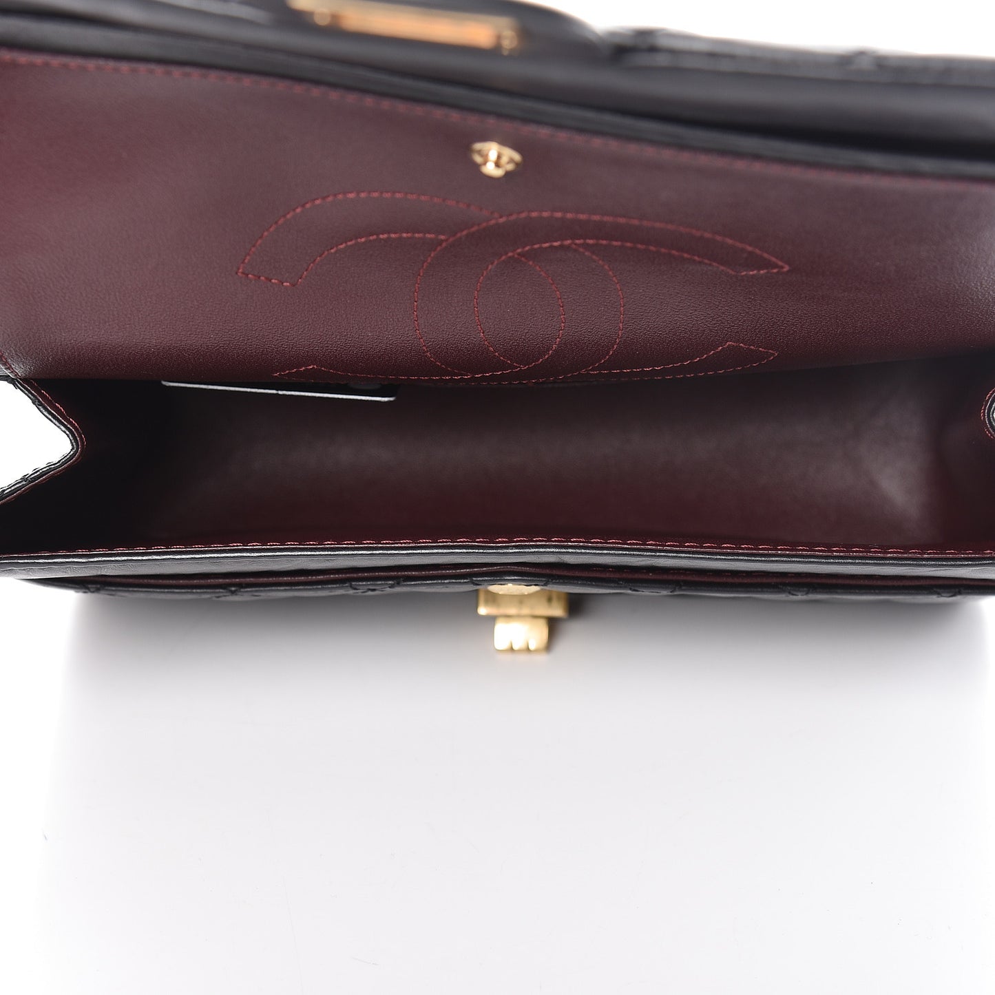 Aged Calfskin Quilted 2.55 Reissue 225 Flap Black
