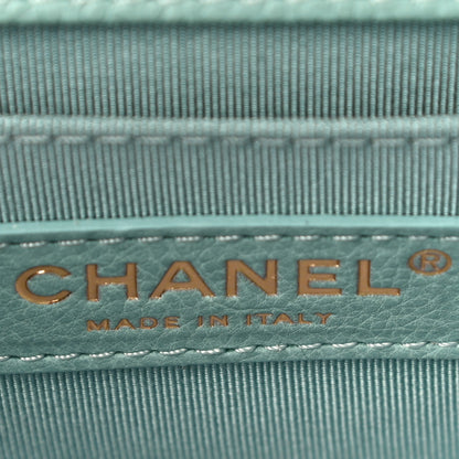 Chanel Caviar Quilted Small Boy Flap Light Blue 6 of 10