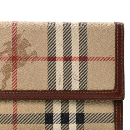 Burberry Haymarket Check Penrose Continental Wallet Tan 13 of 13