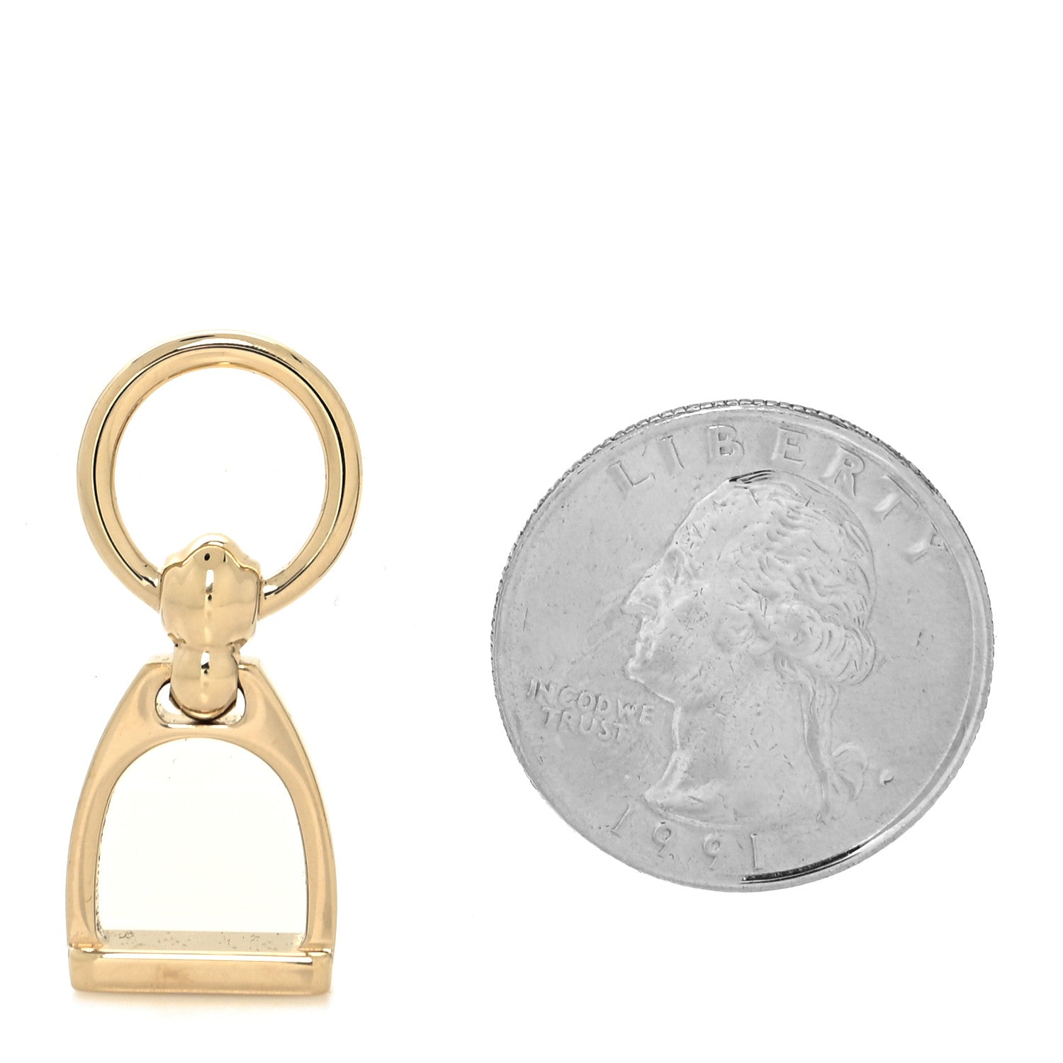 Hermes Permabrass Etrier Charm Scarf Ring 2 of 3