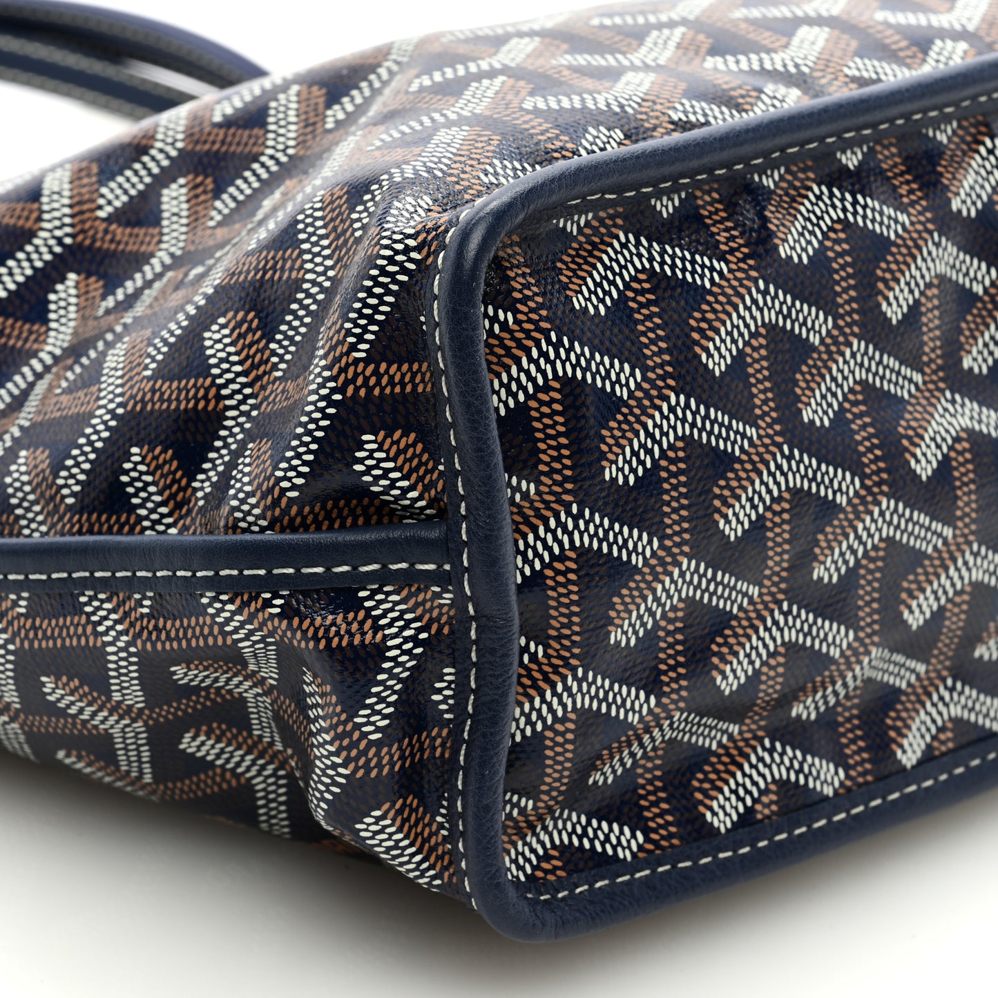 Goyardine Reversible Mini Anjou Navy