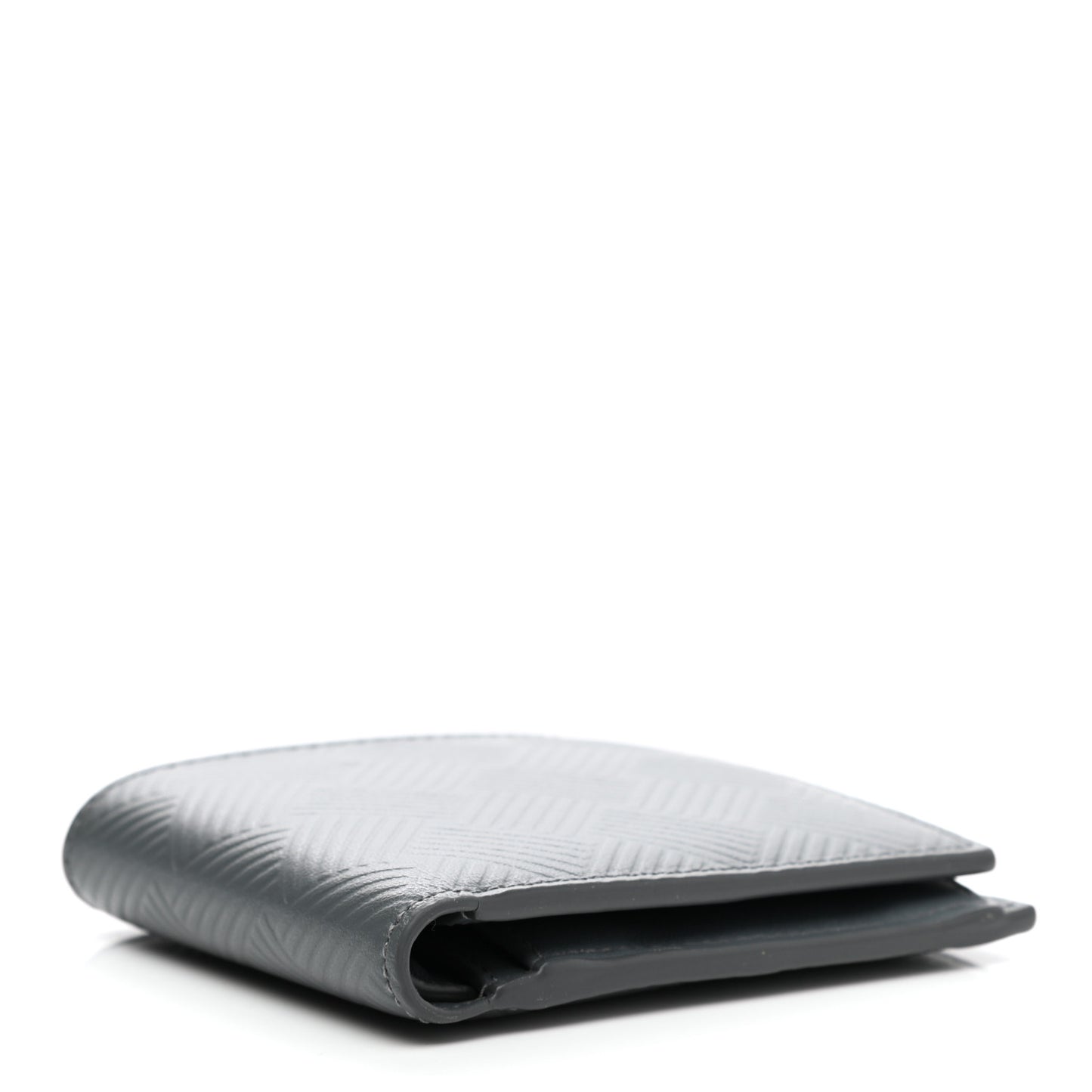 Nappa Intrecciato Embossed Bi-Fold Wallet Thunder