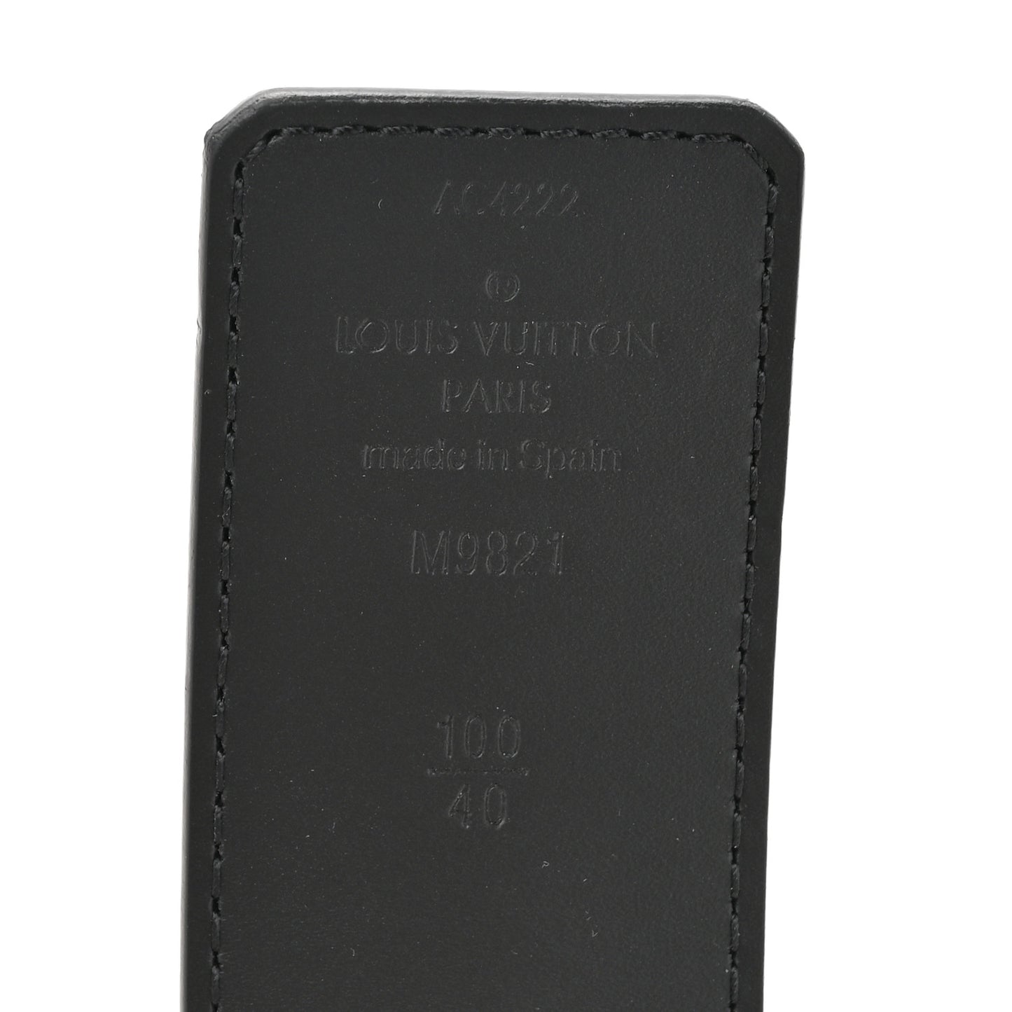 Monogram Calfskin 40mm LV Initiales Reversible Belt 100 40 Black