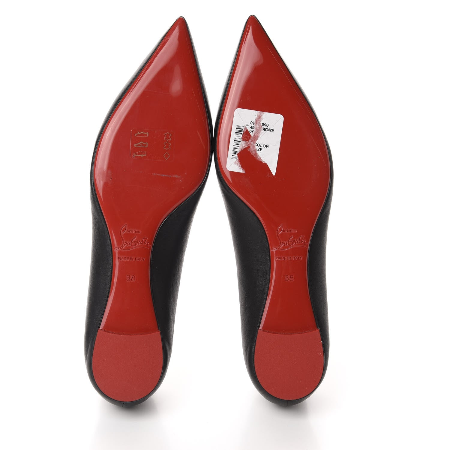 Christian Louboutin Nappa Miss Constella Flats 38 Black 6 of 9