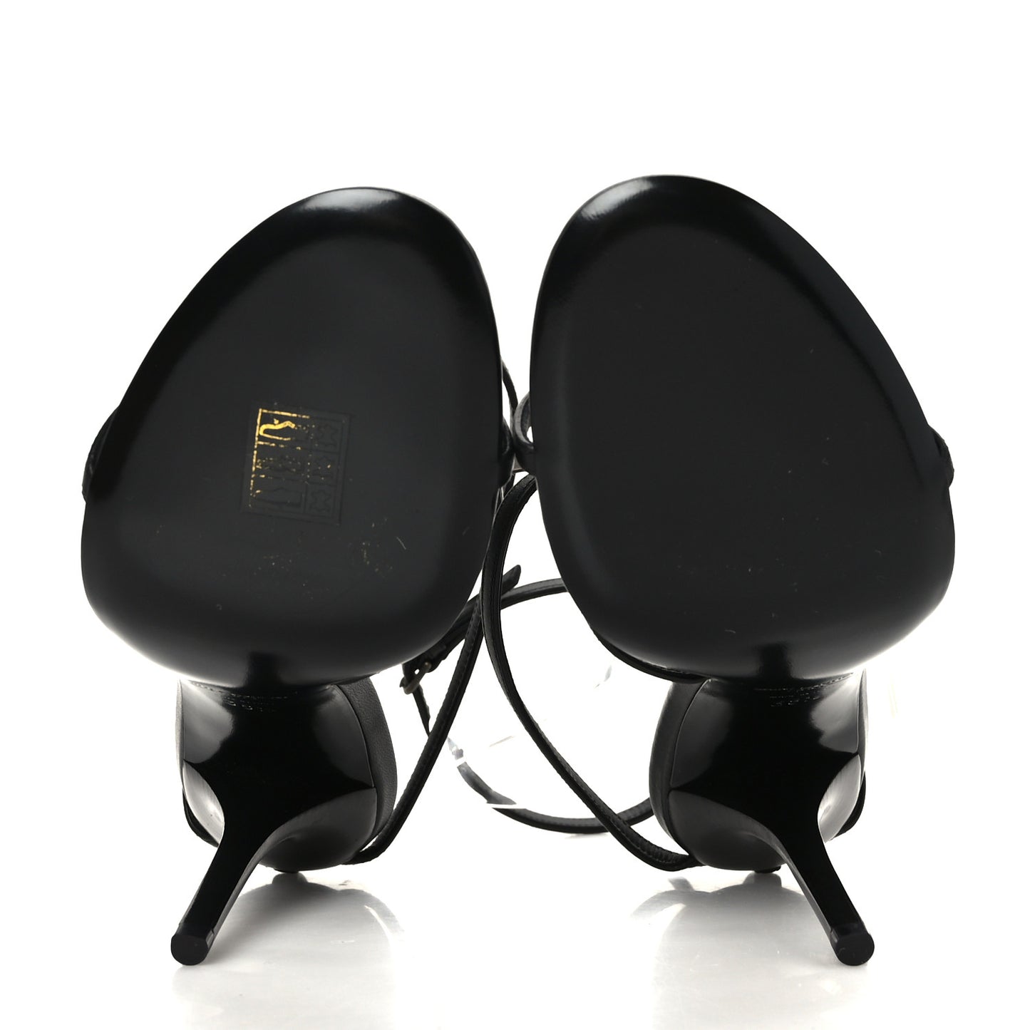 Calfskin Cassandra 110 Sandals 38.5 Black