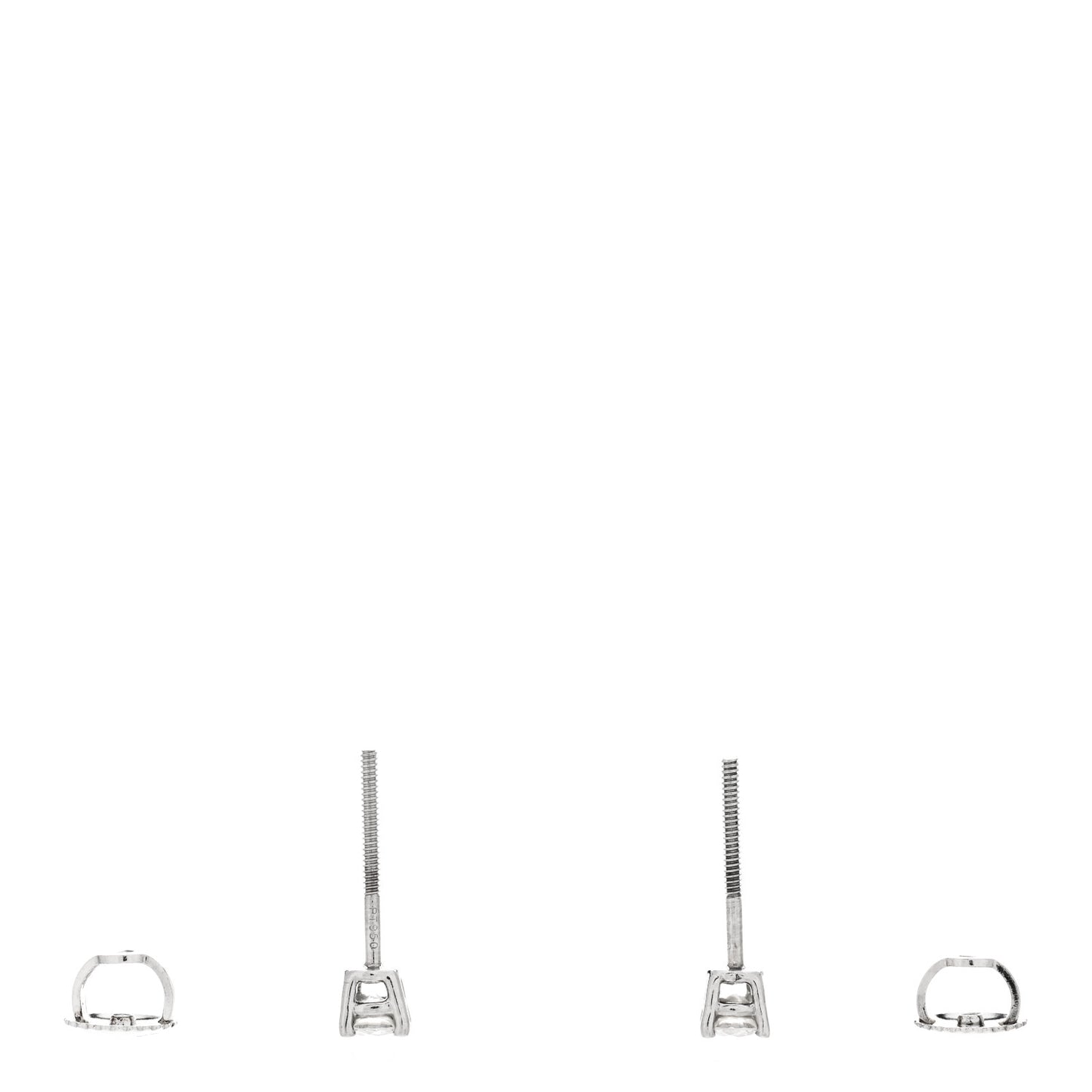 Platinum Diamond .17ctw Solitaire Earrings