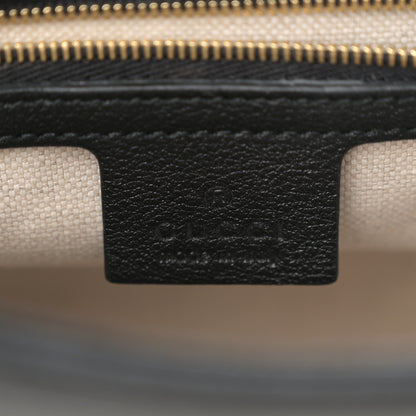 Gucci Wonka Grain Calfskin GG Monogram Debossed Small Padlock Shoulder Bag Black 6 of 10