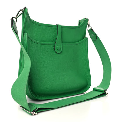 Hermes Taurillon Clemence Evelyne III PM Bambou 3 of 9