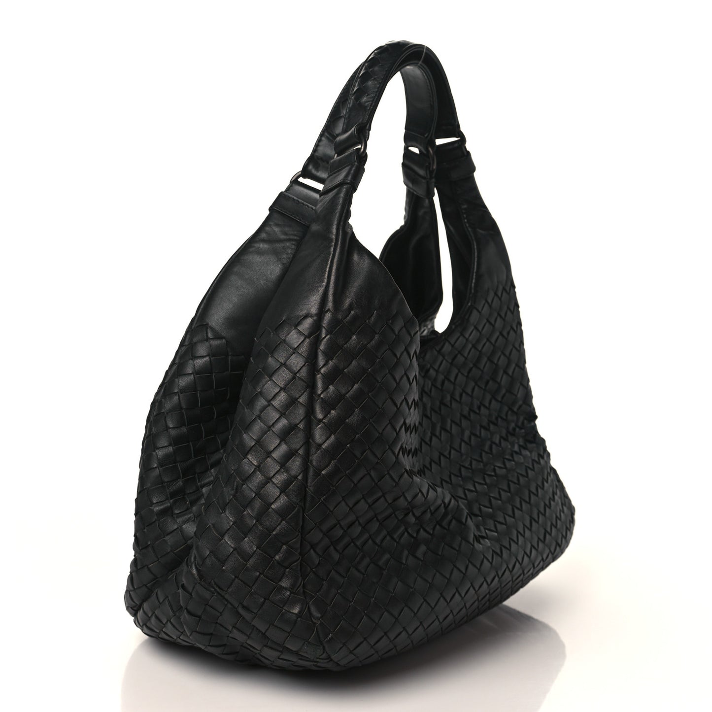 Nappa Intrecciato Medium Campana Black