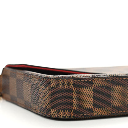 Louis Vuitton Damier Ebene Pochette Felicie Chain Wallet 10 of 12