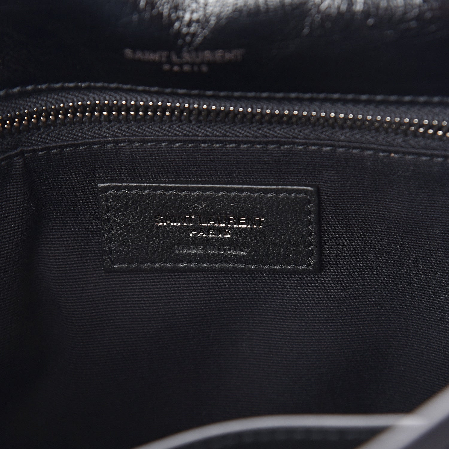 Saint Laurent Crinkled Calfskin Matelasse Monogram Medium Niki Chain Satchel Black 5 of 8