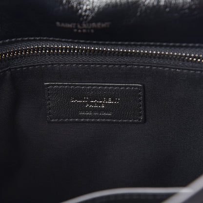 Saint Laurent Crinkled Calfskin Matelasse Monogram Medium Niki Chain Satchel Black 5 of 8