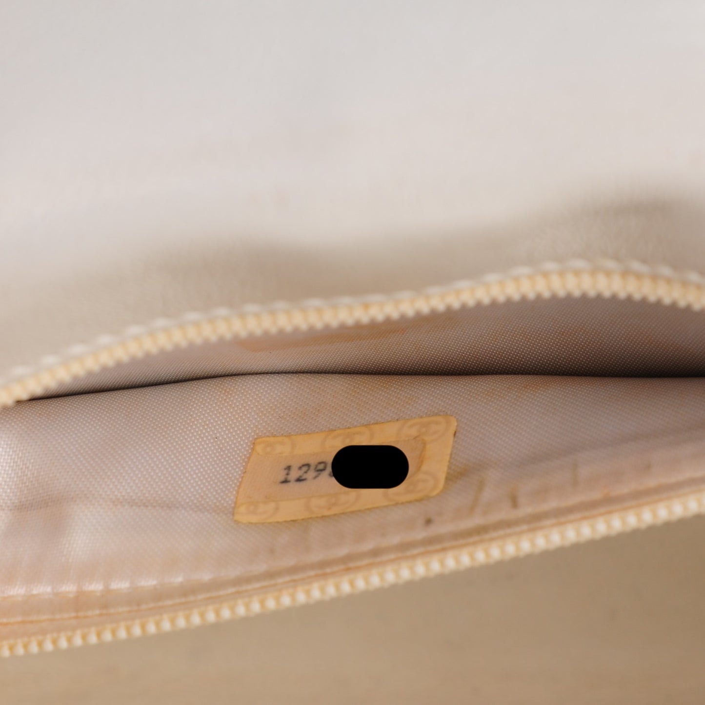 Lambskin Quilted Small Tassel Single Flap White