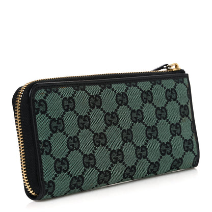Gucci Monogram Zip Around Wallet Green 3 of 7