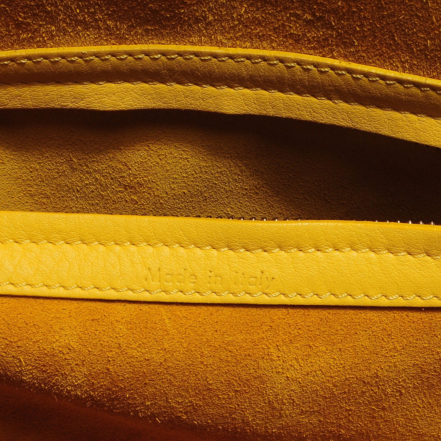 Supple Calfskin Medium Phantom Luggage Sun Yellow