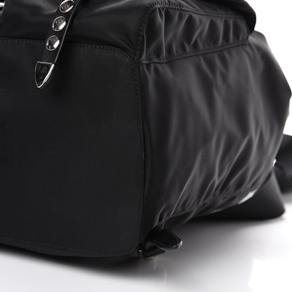 Prada Nylon New Vela Studded Backpack Black 10 of 11