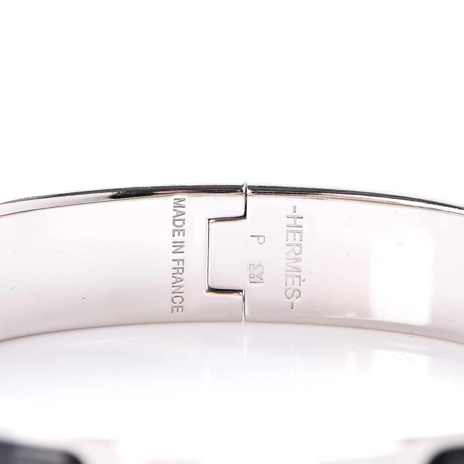 Hermes Enamel Narrow Clic Clac H Bracelet PM Black 4 of 5