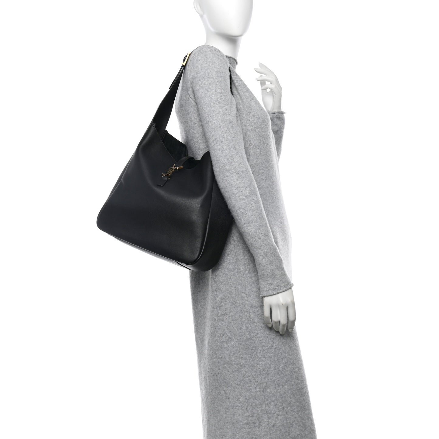 Smooth Calfskin Large Le 5 A 7 Soft Hobo Black