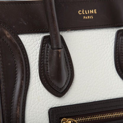 Celine Bullhide Calfskin Nubuck Nano Tri-Color Luggage Khaki 11 of 11